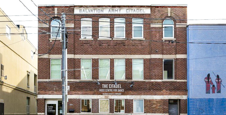 Exterior of the former Salvation Army Citadel building on Parliament Street, now operating as The Citadel community arts and dance studio.