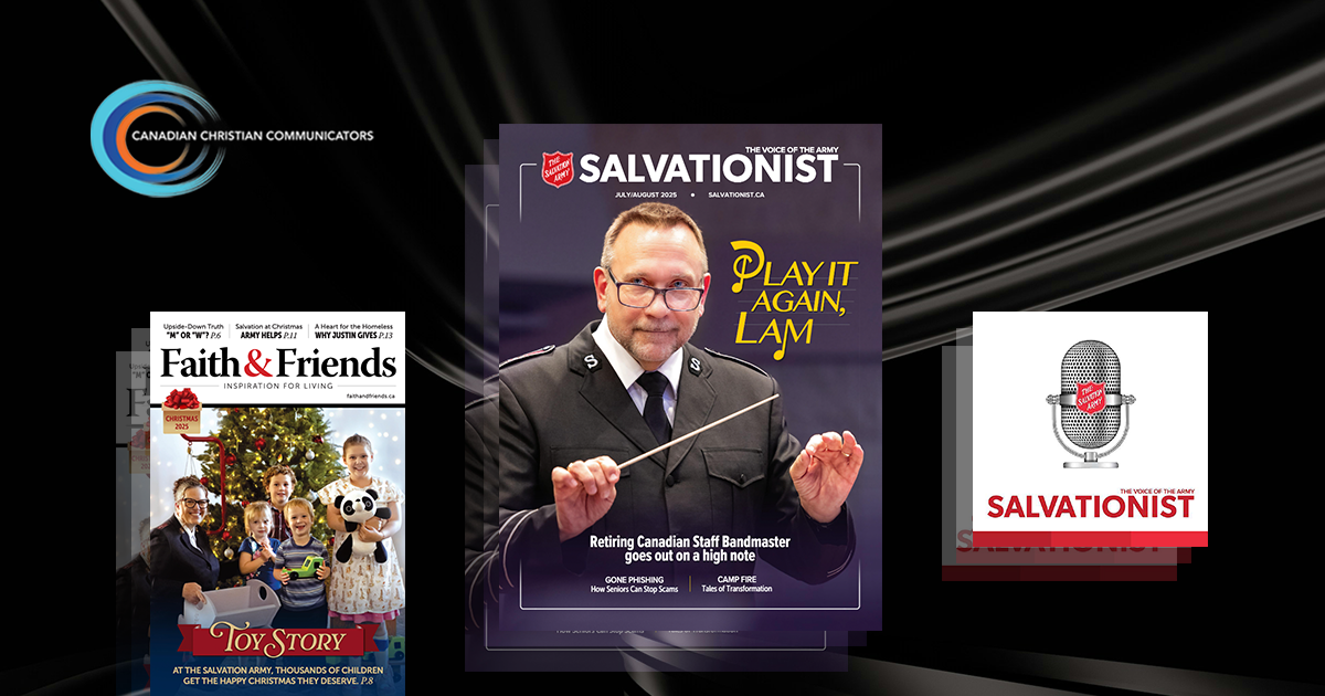 Thumbnails of Faith & Friends, Salvationist, and the Salvationist podcast